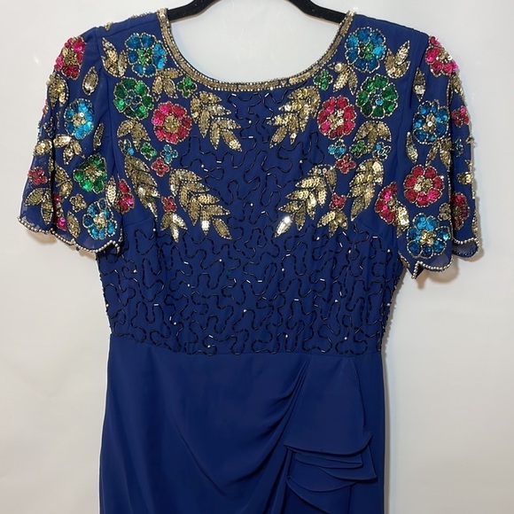 ASOS Virgos Lounge Tall Arian Embellished Maxi Dress
With Frill Wrap Skirt - Picture 5 of 13